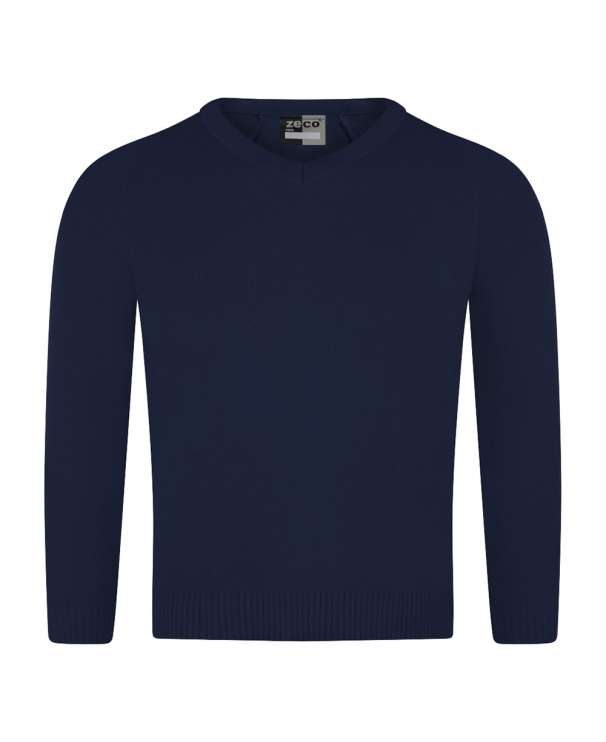 Knitted V-Neck Jumper