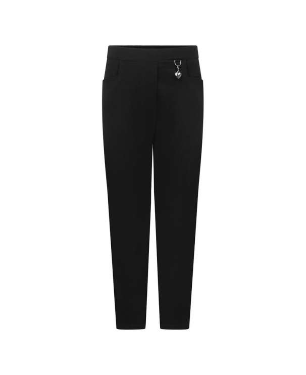 Girls 2 Pocket Lycra Trouser (Heart)