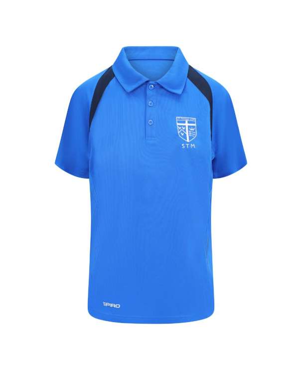 Boys PE Polo Shirt with Printed Logo