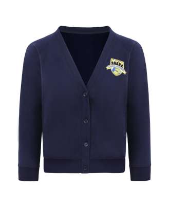 Girls Sweatshirt Cardigan Emb Logo